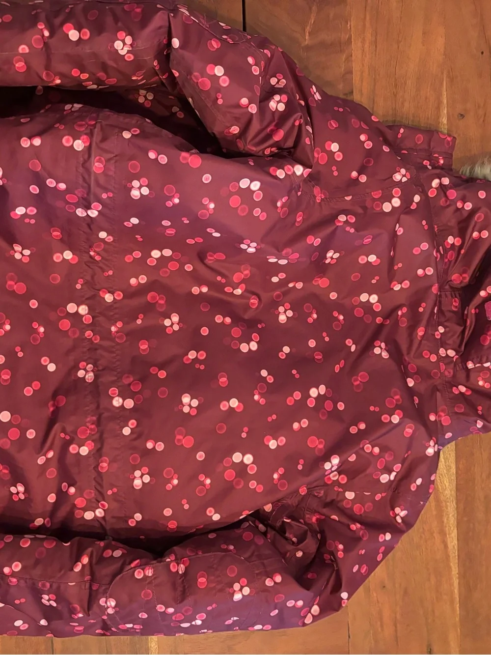 Lands' End Kids' Pink Sherpa-Lined Winter Jacket Girls Size Medium